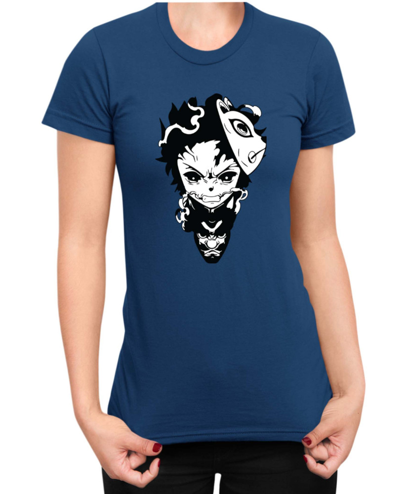 Дамска Тениска Demon Slayer Kimetsu No Yaiba Tanjirodragon Дамска Тениска Demon Slayer Kimetsu No Yaiba Tanjirodragon