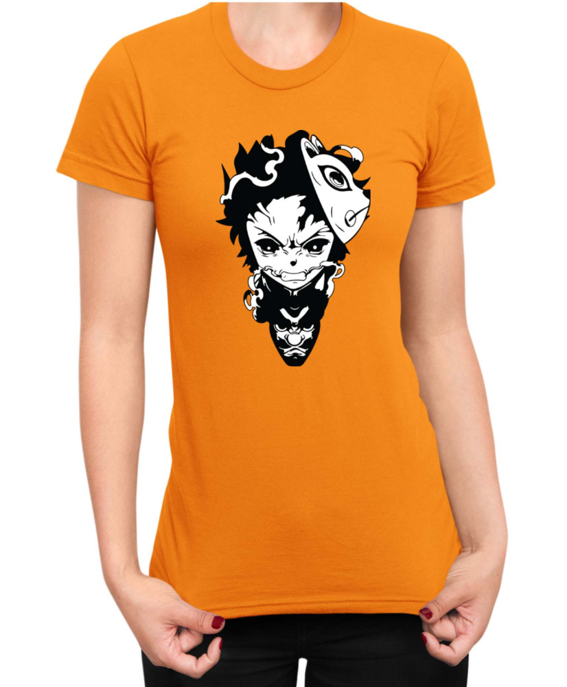 Дамска Тениска Demon Slayer Kimetsu No Yaiba Tanjirodragon Дамска Тениска Demon Slayer Kimetsu No Yaiba Tanjirodragon