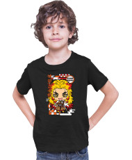 Детска Тениска Demon Slayer Kimetsu No Yaiba Chibirengoku