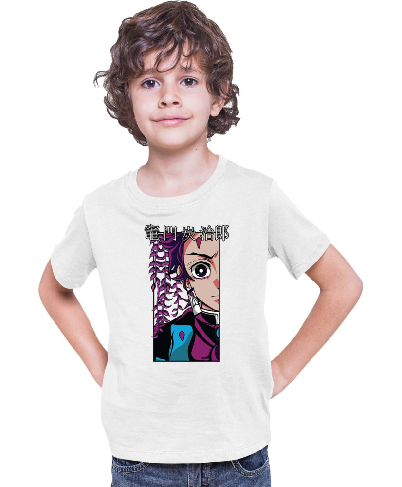 Детска Тениска Demon Slayer Kimetsu No Yaiba Tanjiroface