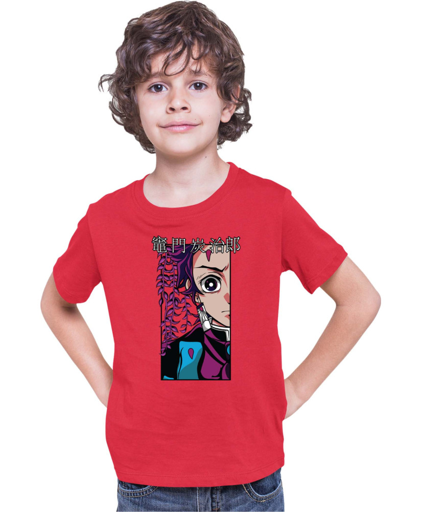 Детска Тениска Demon Slayer Kimetsu No Yaiba Tanjiroface