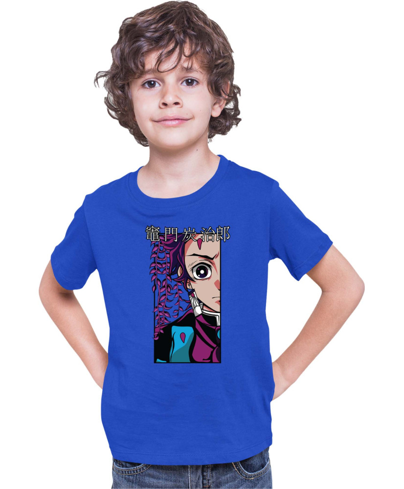 Детска Тениска Demon Slayer Kimetsu No Yaiba Tanjiroface Детска Тениска Demon Slayer Kimetsu No Yaiba Tanjiroface