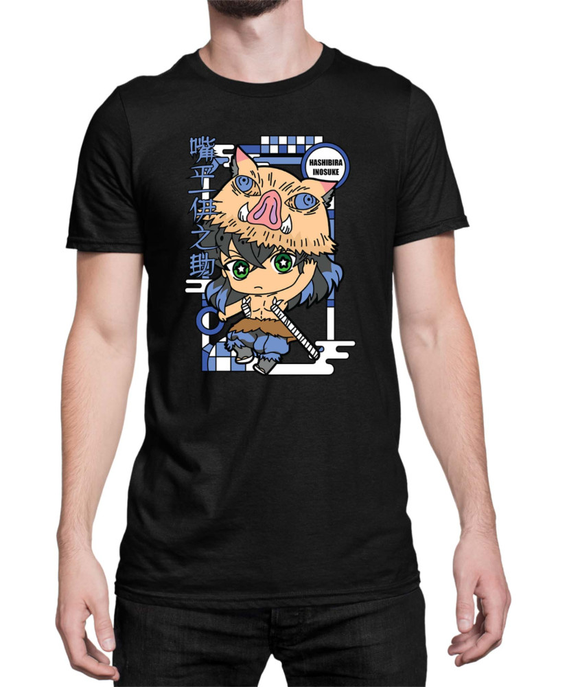 Мъжка Тениска Demon Slayer Kimetsu No Yaiba Chibiinosuke