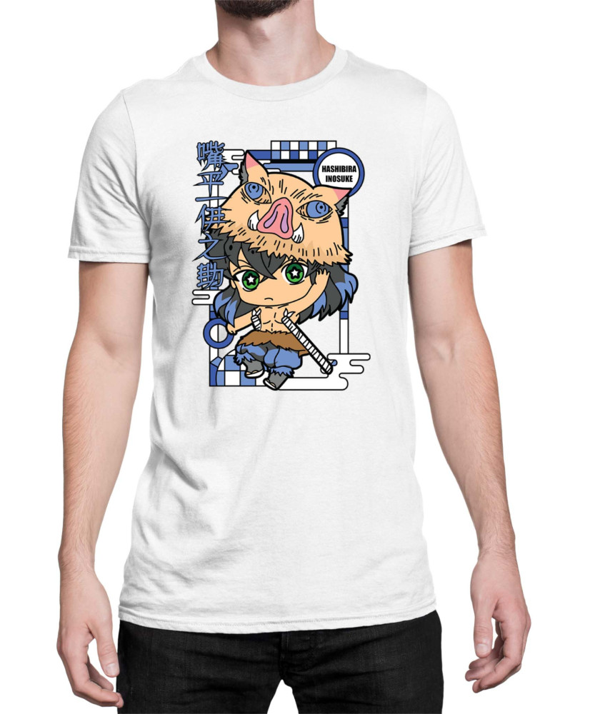 Мъжка Тениска Demon Slayer Kimetsu No Yaiba Chibiinosuke