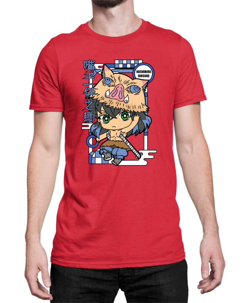 Мъжка Тениска Demon Slayer Kimetsu No Yaiba Chibiinosuke