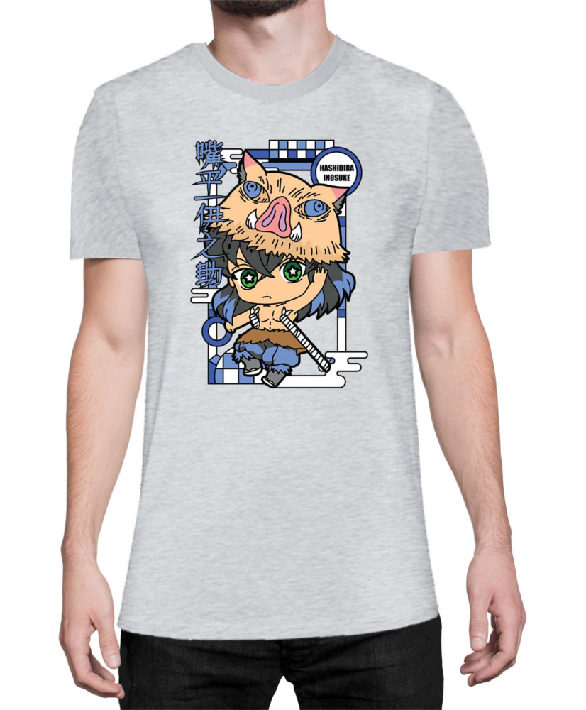 Мъжка Тениска Demon Slayer Kimetsu No Yaiba Chibiinosuke