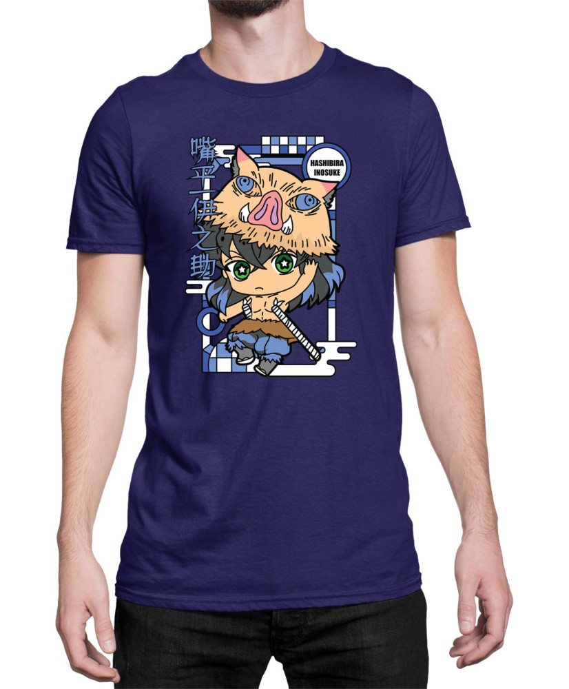 Мъжка Тениска Demon Slayer Kimetsu No Yaiba Chibiinosuke
