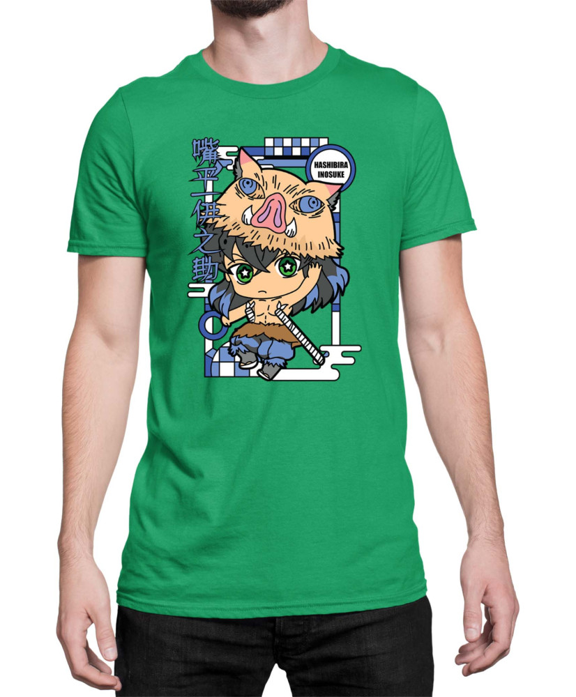 Мъжка Тениска Demon Slayer Kimetsu No Yaiba Chibiinosuke