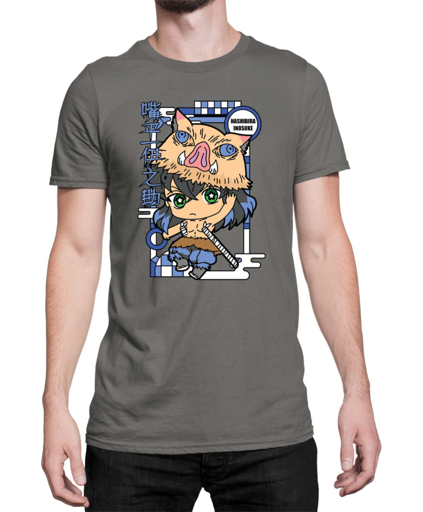 Мъжка Тениска Demon Slayer Kimetsu No Yaiba Chibiinosuke