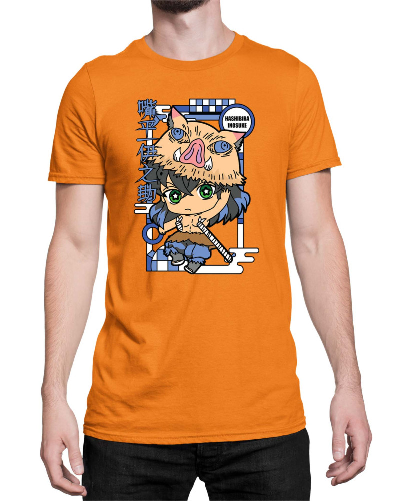 Мъжка Тениска Demon Slayer Kimetsu No Yaiba Chibiinosuke