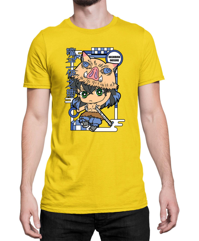 Мъжка Тениска Demon Slayer Kimetsu No Yaiba Chibiinosuke
