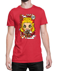 Мъжка Тениска Demon Slayer Kimetsu No Yaiba Chibirengoku