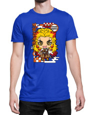 Мъжка Тениска Demon Slayer Kimetsu No Yaiba Chibirengoku