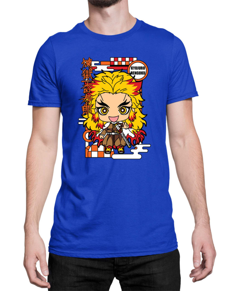 Мъжка Тениска Demon Slayer Kimetsu No Yaiba Chibirengoku