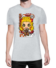 Мъжка Тениска Demon Slayer Kimetsu No Yaiba Chibirengoku