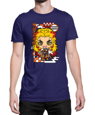 Мъжка Тениска Demon Slayer Kimetsu No Yaiba Chibirengoku