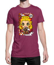 Мъжка Тениска Demon Slayer Kimetsu No Yaiba Chibirengoku