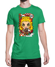 Мъжка Тениска Demon Slayer Kimetsu No Yaiba Chibirengoku