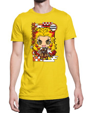 Мъжка Тениска Demon Slayer Kimetsu No Yaiba Chibirengoku