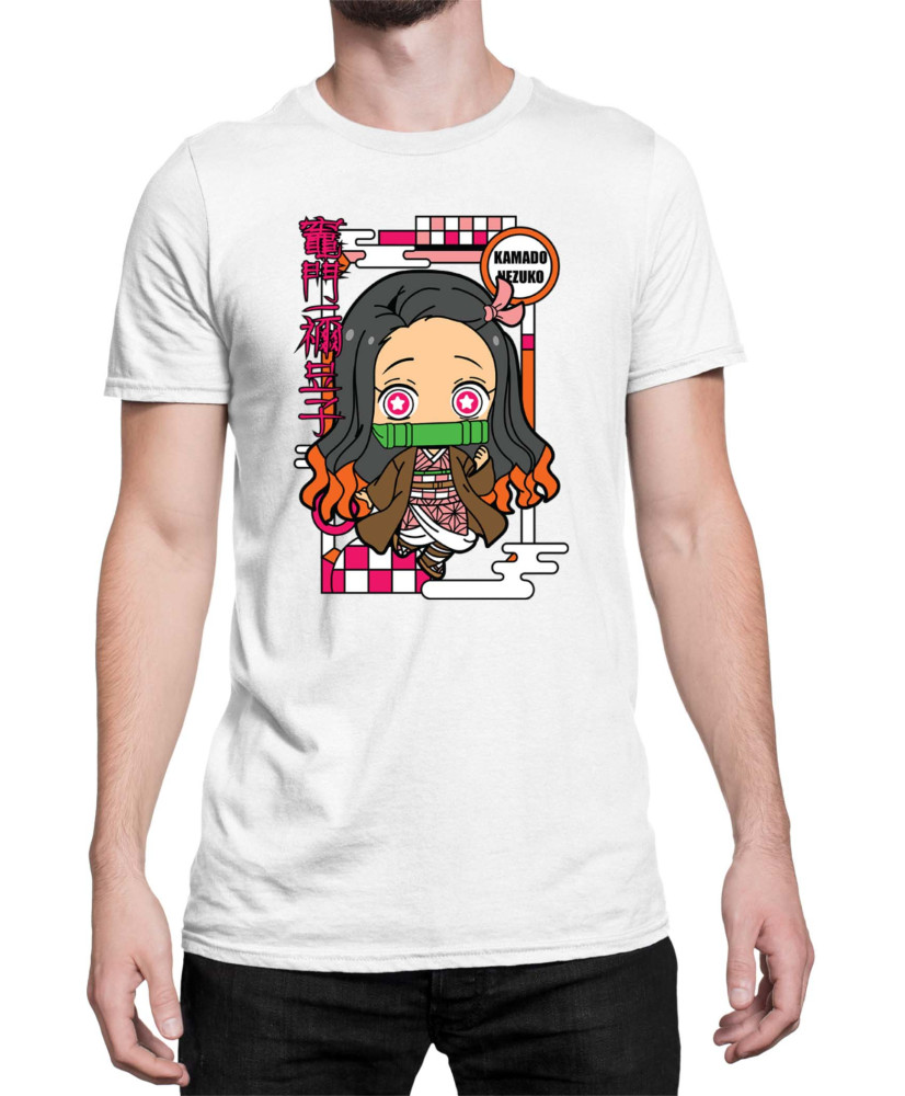 Мъжка Тениска Demon Slayer Kimetsu No Yaiba Chibinezuko
