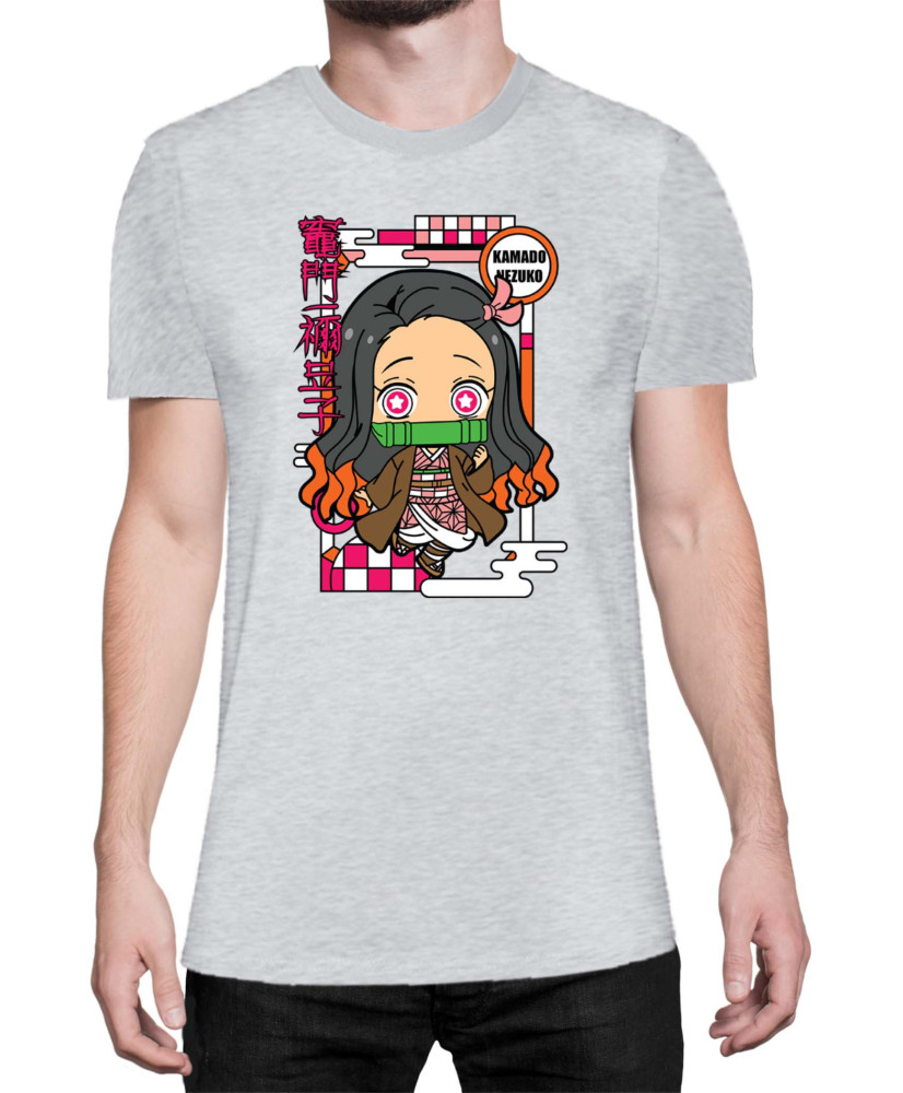 Мъжка Тениска Demon Slayer Kimetsu No Yaiba Chibinezuko