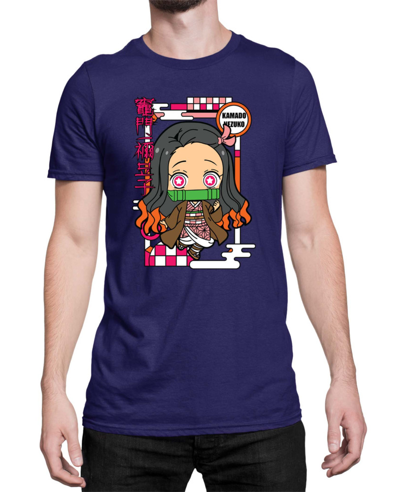 Мъжка Тениска Demon Slayer Kimetsu No Yaiba Chibinezuko
