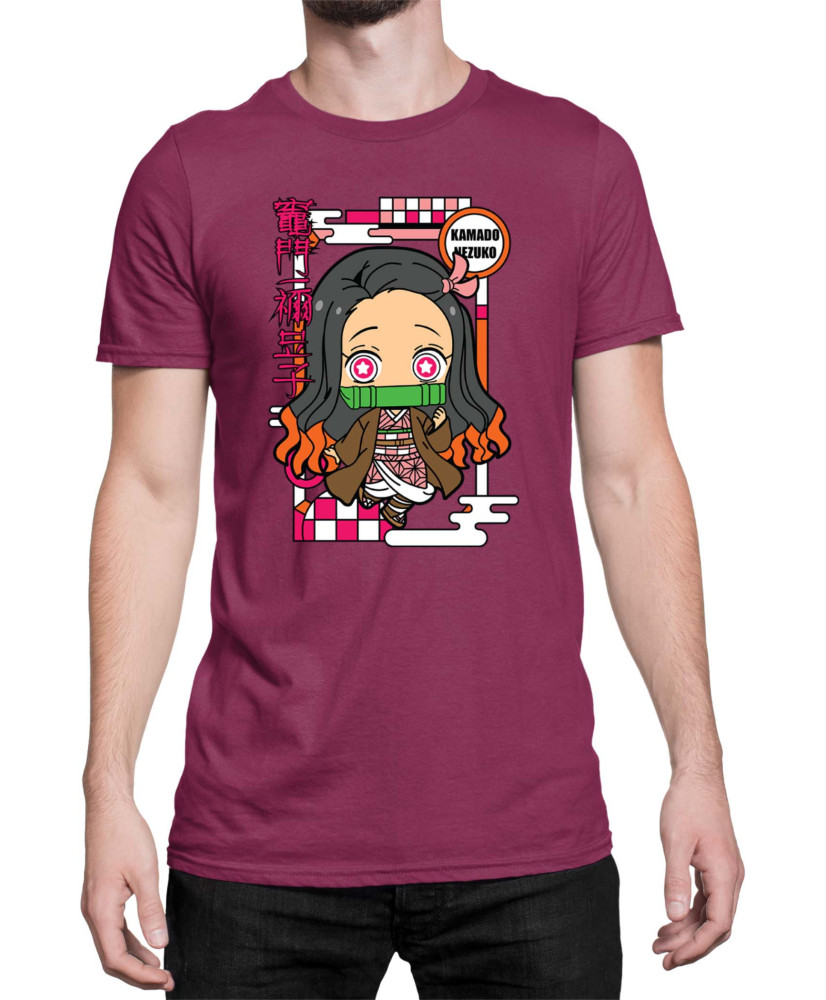 Мъжка Тениска Demon Slayer Kimetsu No Yaiba Chibinezuko