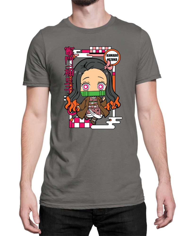 Мъжка Тениска Demon Slayer Kimetsu No Yaiba Chibinezuko