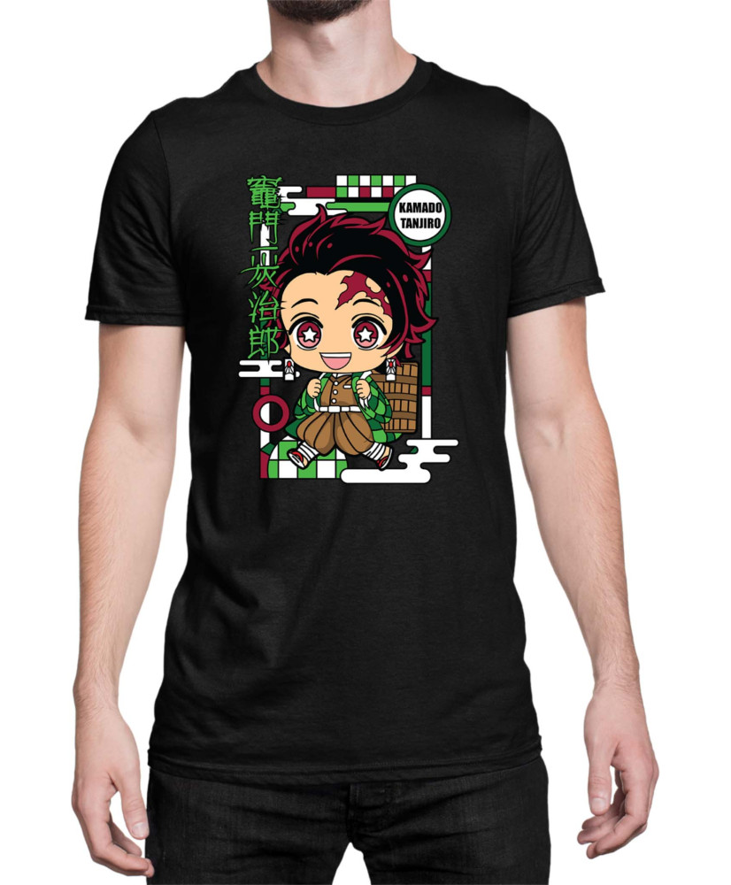Мъжка Тениска Demon Slayer Kimetsu No Yaiba Chibitanjiro