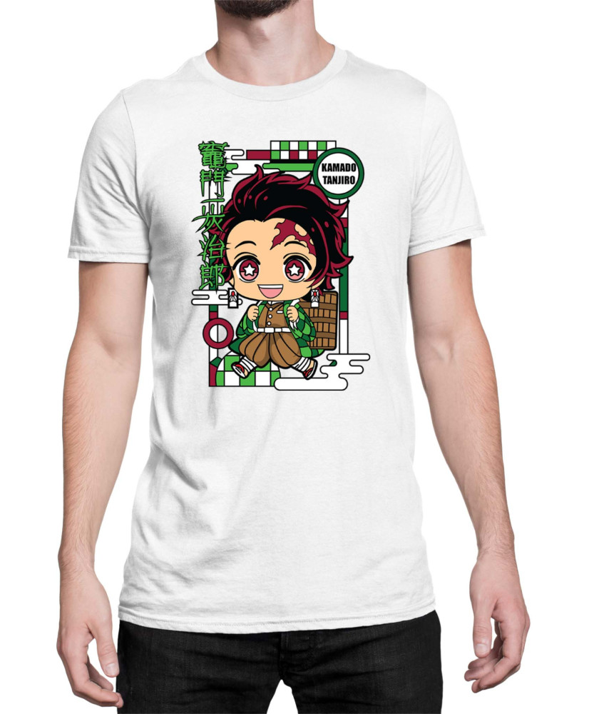 Мъжка Тениска Demon Slayer Kimetsu No Yaiba Chibitanjiro