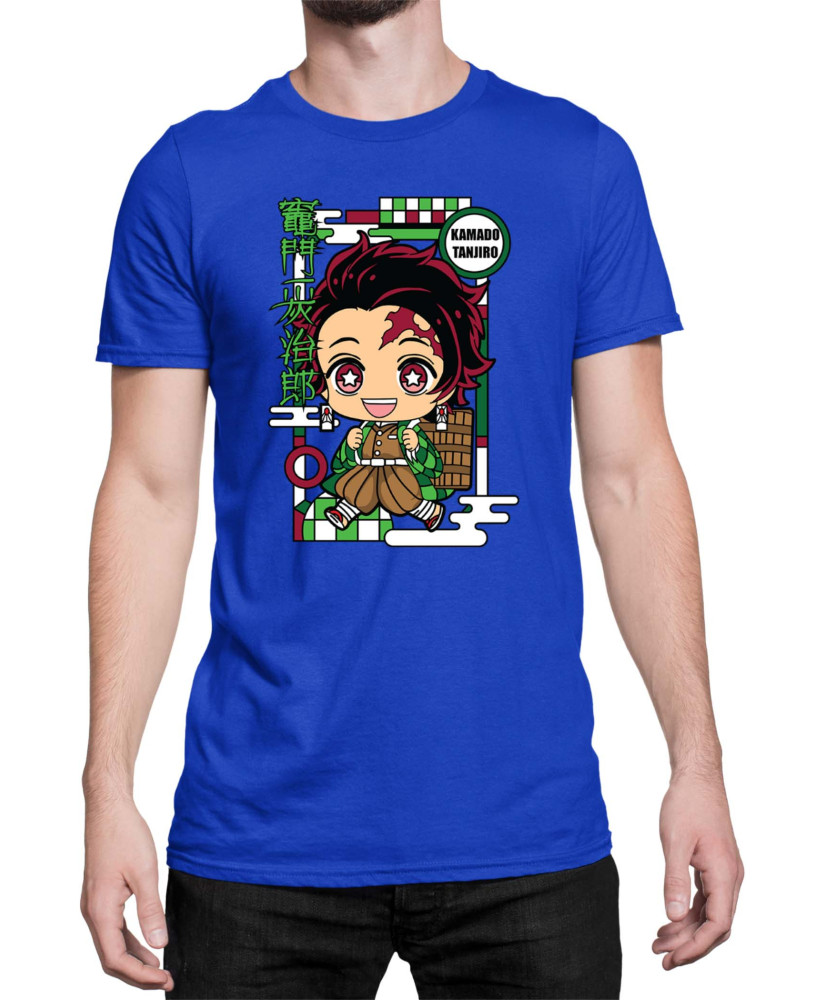 Мъжка Тениска Demon Slayer Kimetsu No Yaiba Chibitanjiro