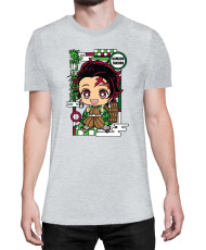 Мъжка Тениска Demon Slayer Kimetsu No Yaiba Chibitanjiro