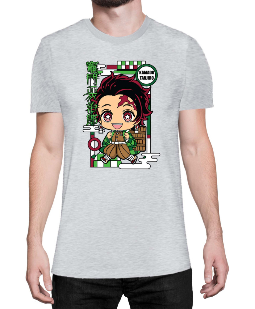 Мъжка Тениска Demon Slayer Kimetsu No Yaiba Chibitanjiro