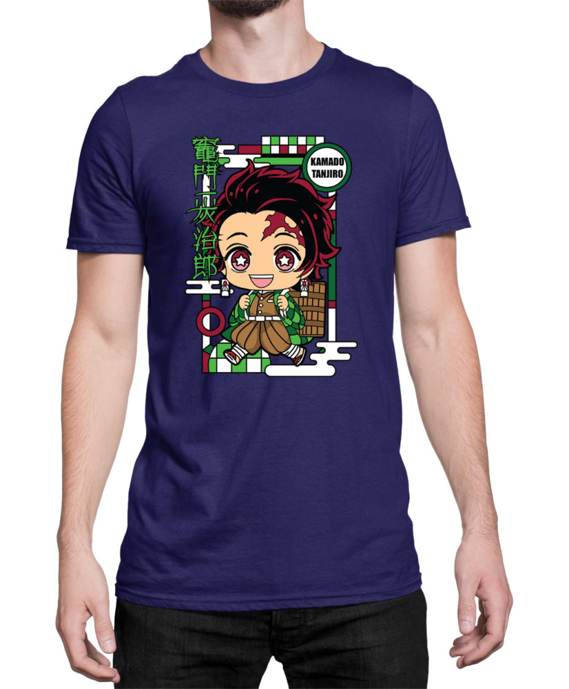 Мъжка Тениска Demon Slayer Kimetsu No Yaiba Chibitanjiro