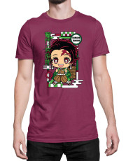 Мъжка Тениска Demon Slayer Kimetsu No Yaiba Chibitanjiro