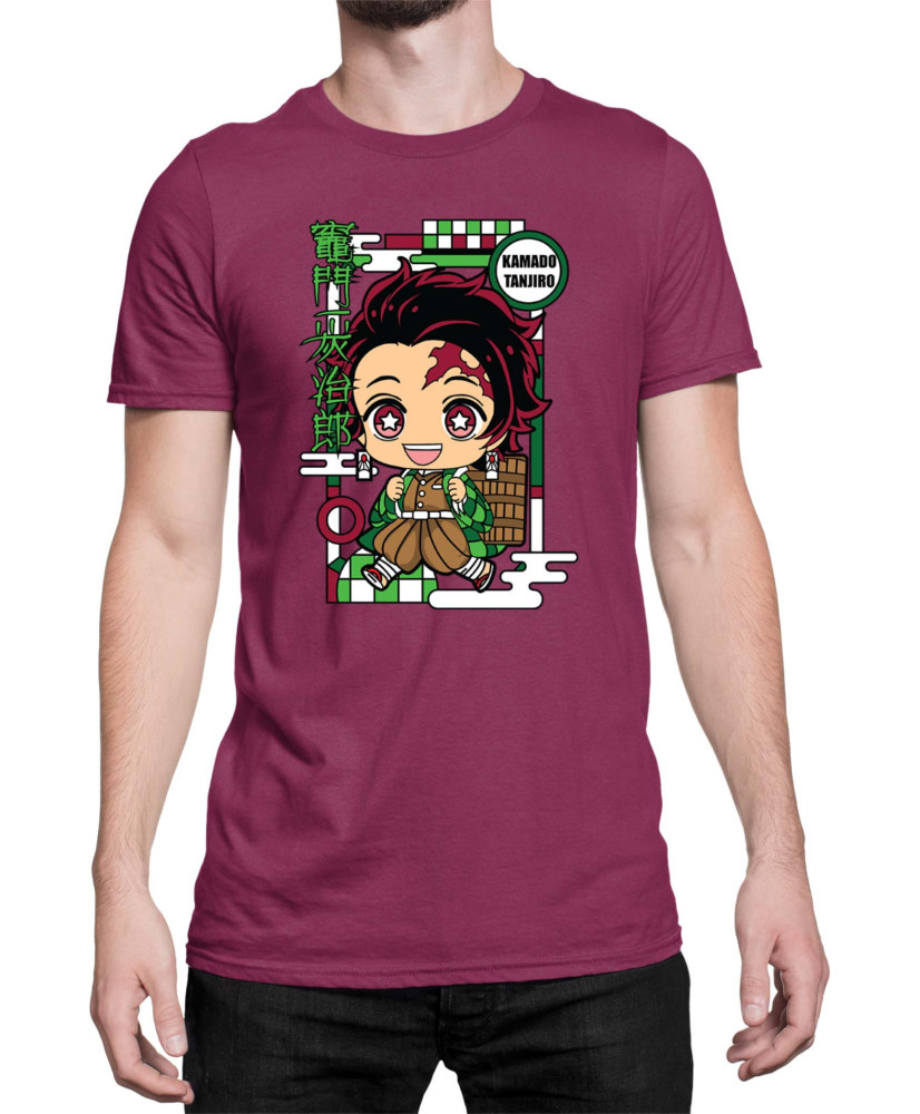 Мъжка Тениска Demon Slayer Kimetsu No Yaiba Chibitanjiro