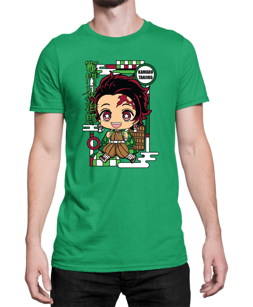 Мъжка Тениска Demon Slayer Kimetsu No Yaiba Chibitanjiro