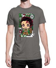 Мъжка Тениска Demon Slayer Kimetsu No Yaiba Chibitanjiro