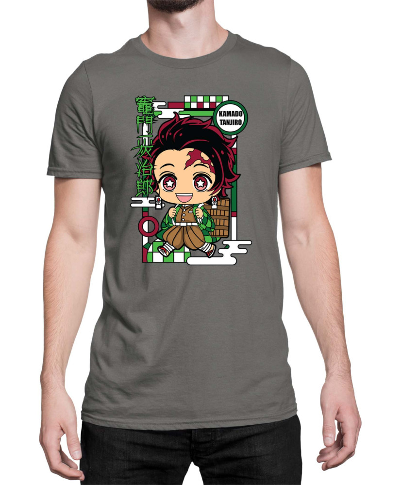 Мъжка Тениска Demon Slayer Kimetsu No Yaiba Chibitanjiro