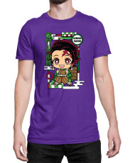 Мъжка Тениска Demon Slayer Kimetsu No Yaiba Chibitanjiro