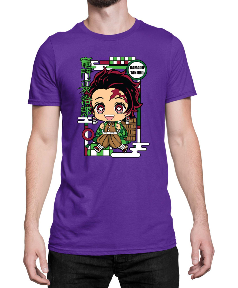 Мъжка Тениска Demon Slayer Kimetsu No Yaiba Chibitanjiro