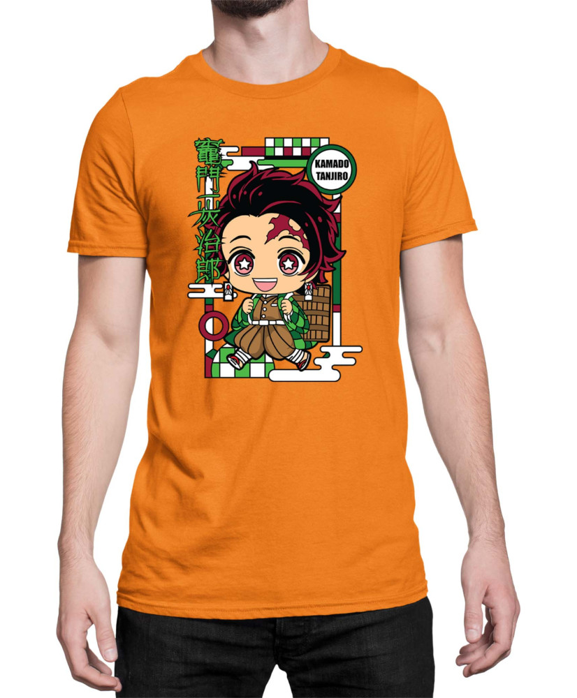 Мъжка Тениска Demon Slayer Kimetsu No Yaiba Chibitanjiro