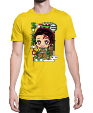 Мъжка Тениска Demon Slayer Kimetsu No Yaiba Chibitanjiro