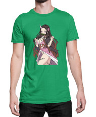 Мъжка Тениска Demon Slayer Kimetsu No Yaiba Nezukokamadodemon