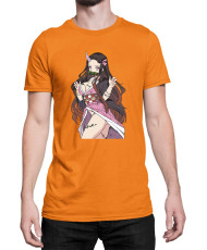 Мъжка Тениска Demon Slayer Kimetsu No Yaiba Nezukokamadodemon