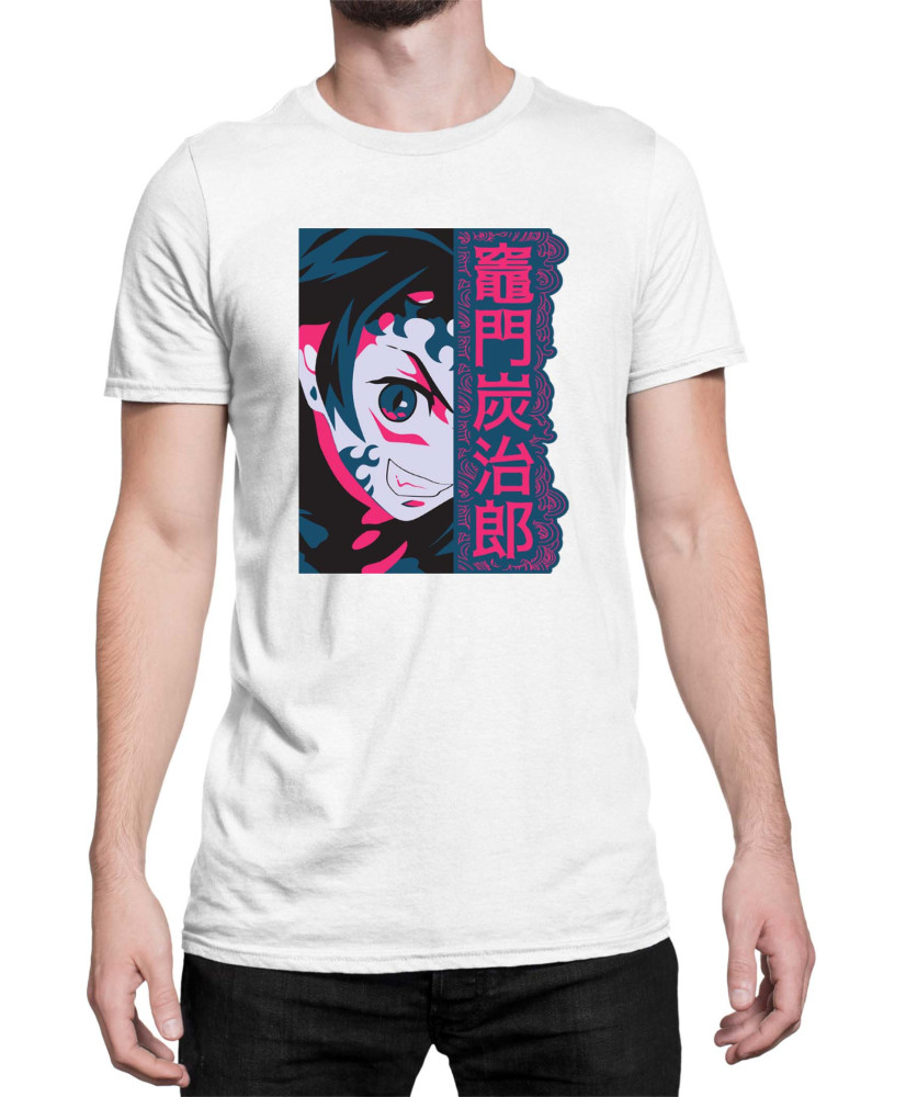 Мъжка Тениска Demon Slayer Kimetsu No Yaiba Tanjirodemon