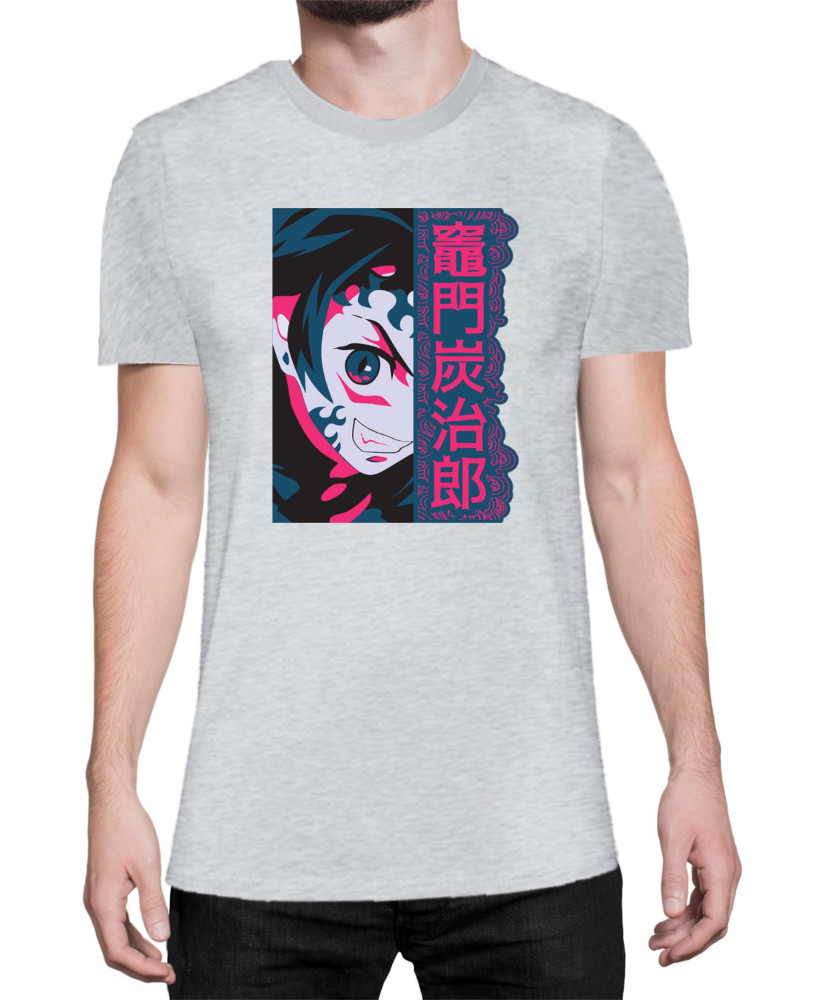 Мъжка Тениска Demon Slayer Kimetsu No Yaiba Tanjirodemon