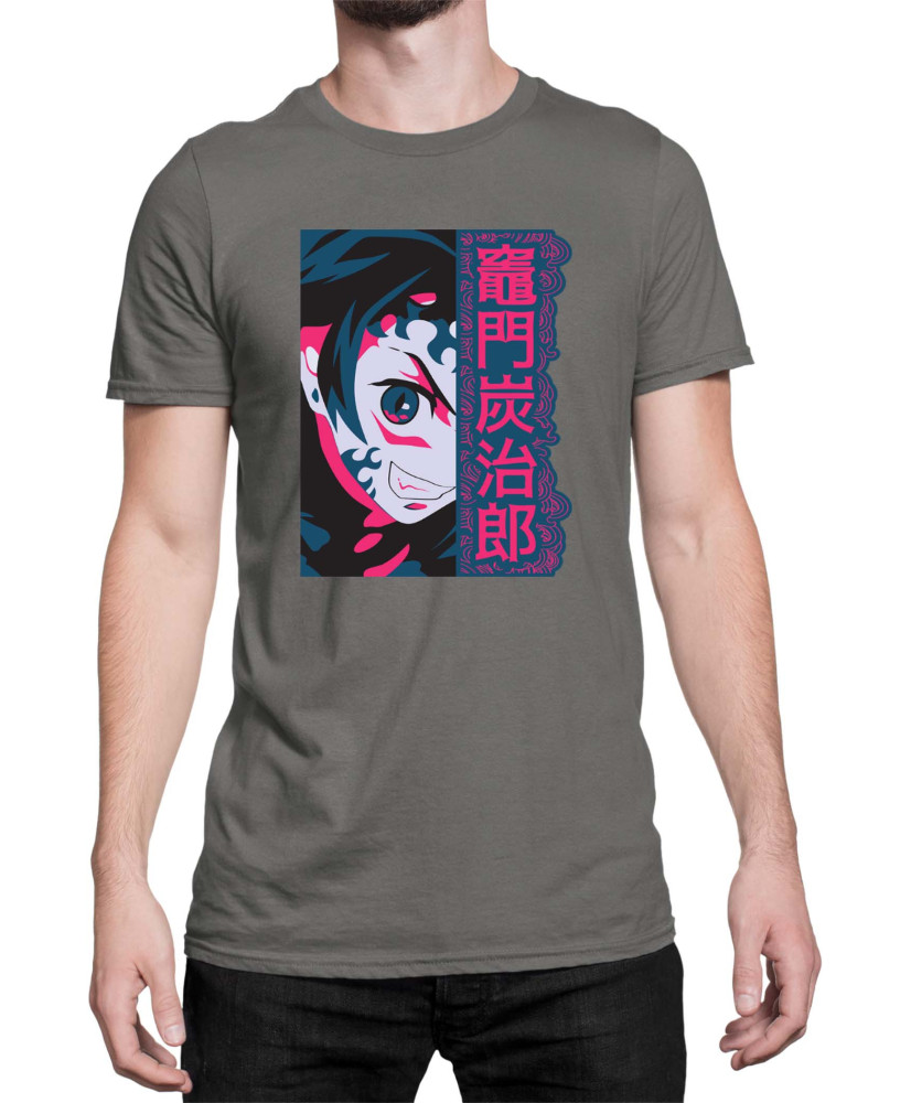 Мъжка Тениска Demon Slayer Kimetsu No Yaiba Tanjirodemon