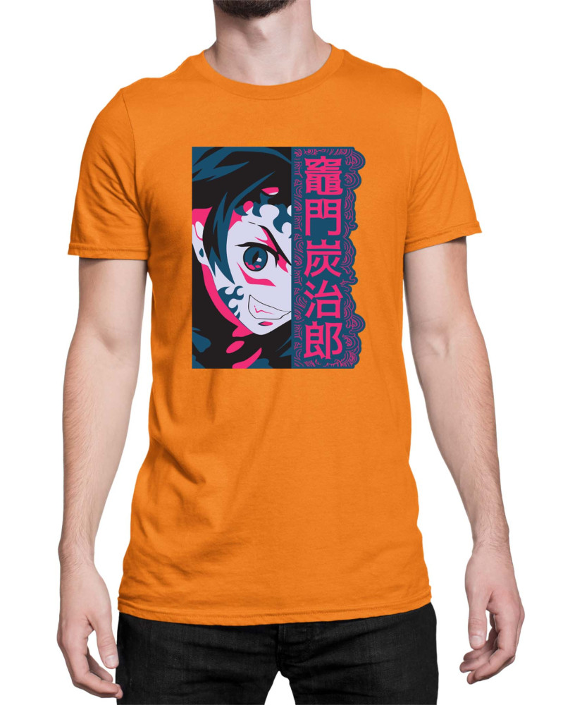 Мъжка Тениска Demon Slayer Kimetsu No Yaiba Tanjirodemon