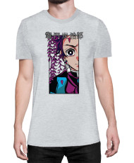 Мъжка Тениска Demon Slayer Kimetsu No Yaiba Tanjiroface